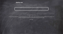 Desktop Screenshot of phptips.com